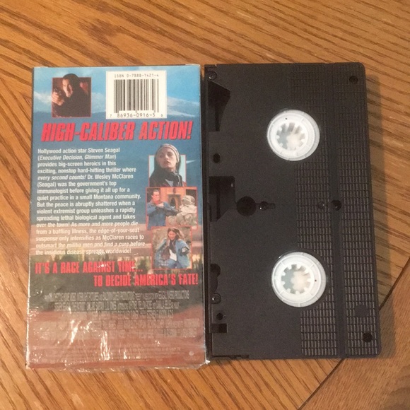 4 Vintage VHS Steven Seagal Movies The Patriot/Above the Law/Under Siege 2 + - Picture 5 of 9